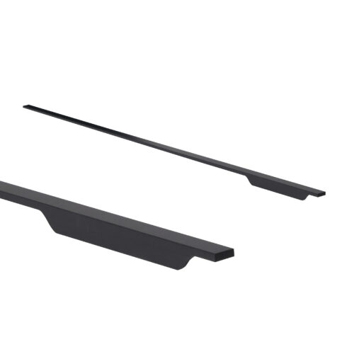 Ручка меб. скоба алюм. ANDROMEDA 1056/1200 черный матовый, AKS (правая) 111097