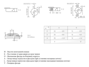 Петля под фальш.  90° Firmax Smartline, Clip On, Soft-Close, 45 мм, 35 мм чашка FRM0155.1