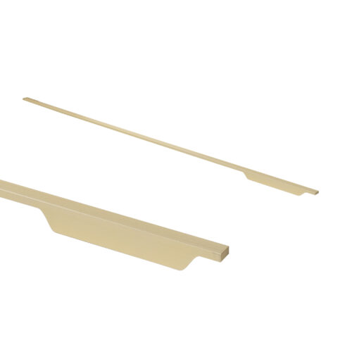 Ручка меб. скоба алюм. ANDROMEDA 1056/1200 матовое браш золото, AKS (правая) 111099