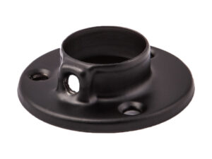 Крепление (розетка) трубы d25 (510) сталь, черный AKS 59737
