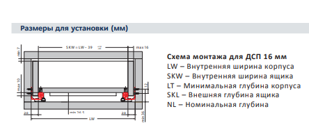 Направляющие скрытого монтажа полное выдвижение SoftClose установка замками 250 мм  758-3025-00