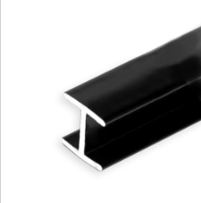 Планка для стеновой панели 600мм. щелевая H 6 мм. ЧЕРНАЯ 1060