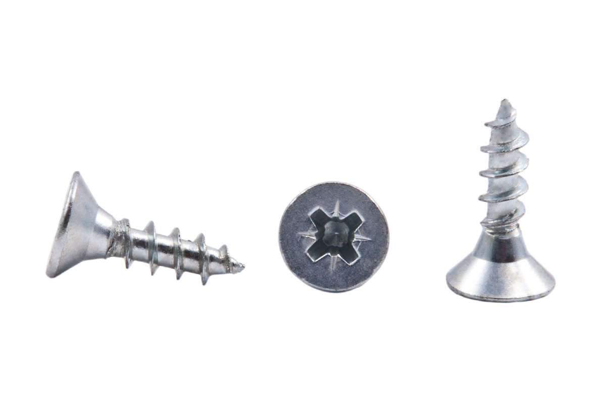 Саморез универсальный 4*16 белый цинк (уп/1тыс.шт) AKS 36936