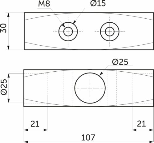 Соединитель 3-х труб d25 (578) перпендикулярный, черный AKS 112432