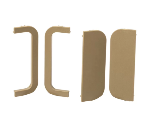 Торц. заглуш.(открыт. и сплош.) П-образ. проф. Gola FIRMAX(4 части), пластик, шампань FRM9201.06.CH