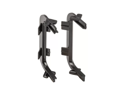 Углы 90° (внешн.+внутрен.) П-образн. профиля  Gola FIRMAX(2 части), пластик, черный FRM9201.07.B