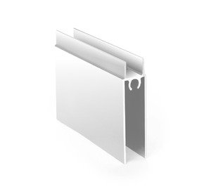 Профиль горизонтальный низ АВД-0608 белый глянец Ral 9016 1 метр 1386 (кратно 1,5м)
