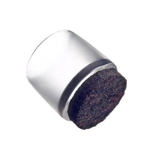 Подпятник для трубы D20 прозрачный с фетровой базой 13543