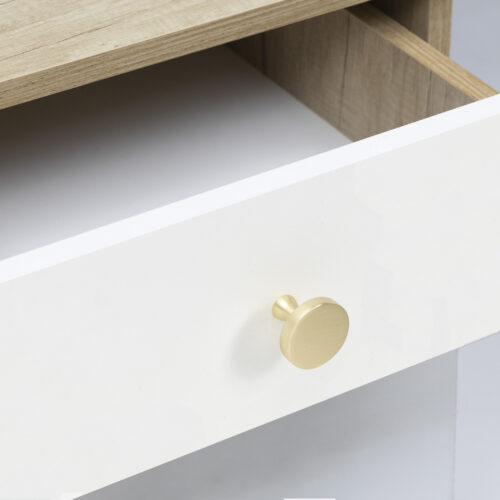 Ручка меб. кнопка мет. UNITY, брашированное золото, AKS 114663