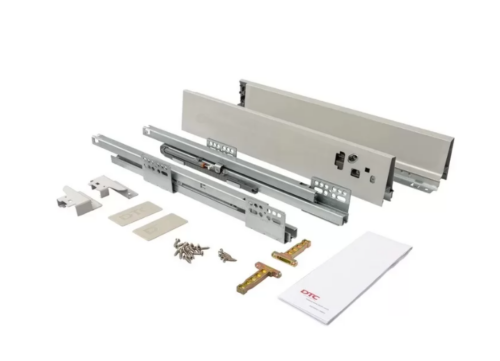 Комплект ящика Dragon Box длина 500 мм. высота 84мм с доводчиком. серый DTC0450.043