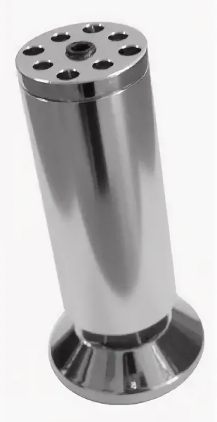 N301CP/CP.1 Опора мебельная d32xh100мм регулируемая хром 090432