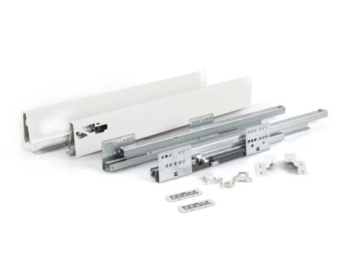 Комплект ящика Firmax Smartline, длина 500 мм, высота 135 мм, с доводчиком, белый FRM0750.007/135