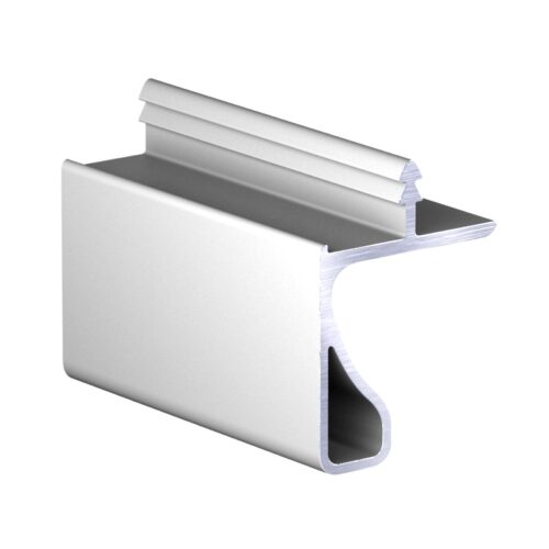 Профиль врезной в верхнюю базу серебро анод. 1 метр АВД-4461 1615 (кратно 2метр)