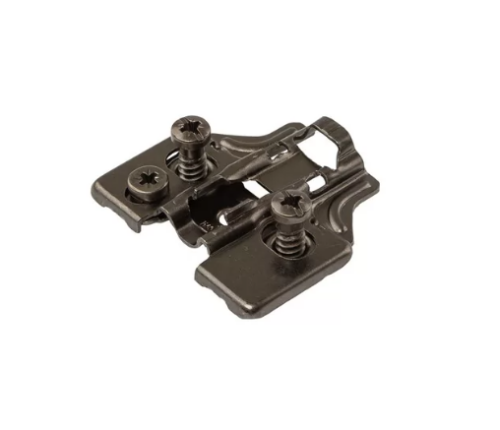 Планка монтаж 3D Firmax Smartline Clip On,  H=2, крест под евровинт, черный ник FRM0160.H2/2BL