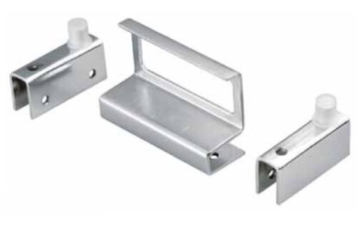 Петля для стеклянной двери с ручкой хром 2041