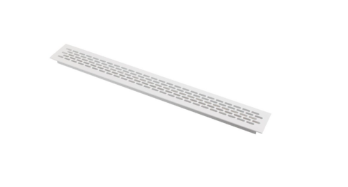 Решетка вентиляционная 484х60 мм, белая 11468
