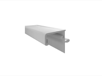 GOLA для верхних баз с пазом для светод. ленты, для ДСП-16/18мм, L=3000мм, белый FRM9221.W