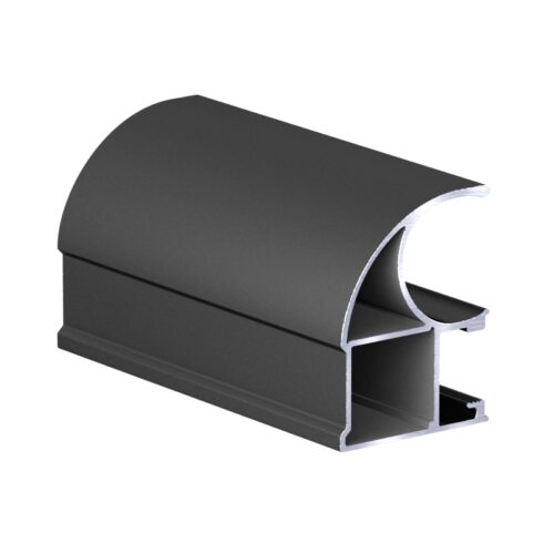 Профиль вертикальный асимметричный АВД-0575 черный муар 9005  5,4 метра 4877