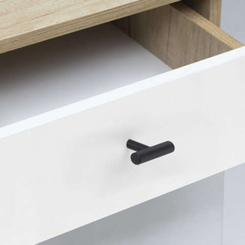 Ручка меб. кнопка мет. SNAKE черный матовый, AKS 111278