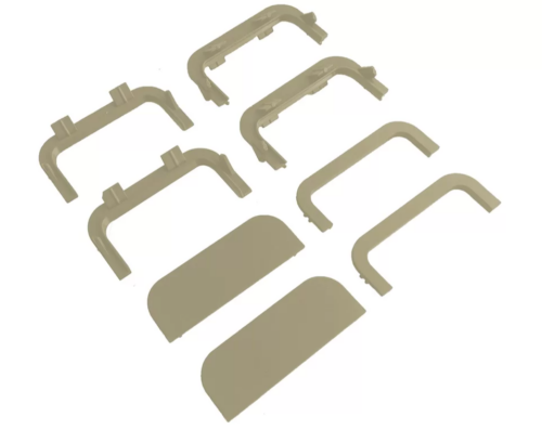 Комплект золото, соедин. и торц. заглушек П-обра. проф.  Gola FIRMAX(8частей), пластик, FRM9201.01.G