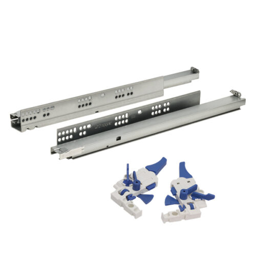 Направляющие Unihopper скрытые 3D 550мм push-to-open комплект с фиксатором 156651