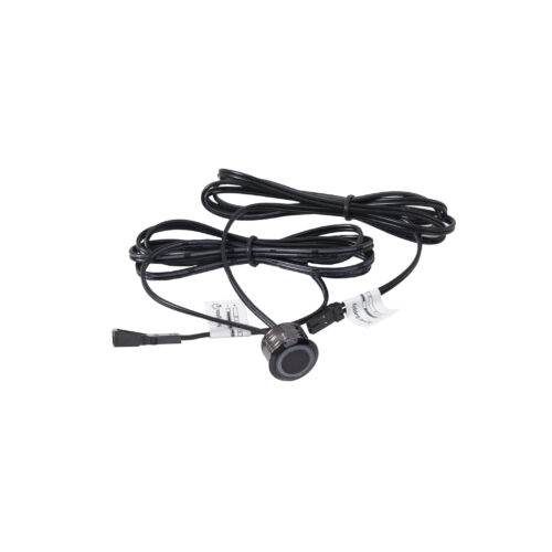 Выключатель сенсорный, с диммированием, врезной, 12V/24V, 60W/100W, синяя подсветка, черный, AKS