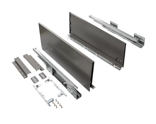 Комплект ящика Firmax Smartline, длина 450 мм, высота 135 мм, с доводчиком, серый FRM0745.043/135