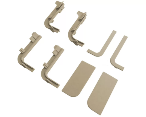 Комплект золото, соедин. и торц. заглушек Г-обра. проф.  Gola FIRMAX(8частей), пластик, FRM9200.1.G