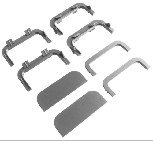 Комплект серый соедин. и торц. заглушек П -обра. проф.  Gola FIRMAX(8частей), пластик, FRM9201.01