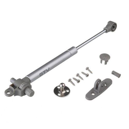 Подъёмник газовый с амортизатором 150N GTV, алюминий 15955