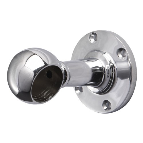 Держатель дистанционный концевой трубы d25 (995), хром AKS 14215