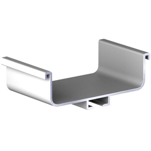 Профиль средний на нижнюю базу С-образн, серебро анод. АВД-4466 1 метр 1612