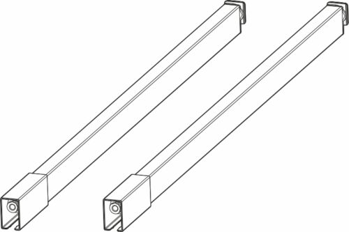 Комплект рейлингов 450мм DTC Dragon Pro белый (HB0104S450,E29) 25129