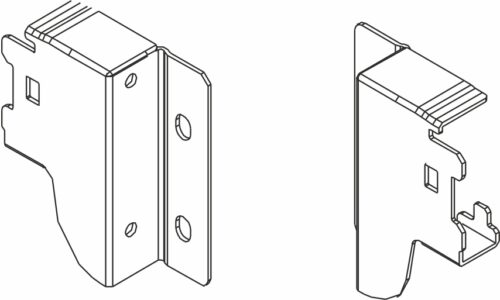 Крепление задней стенки h 84,5 DTC Dragon Box белый (M01031,Е01) 0015515