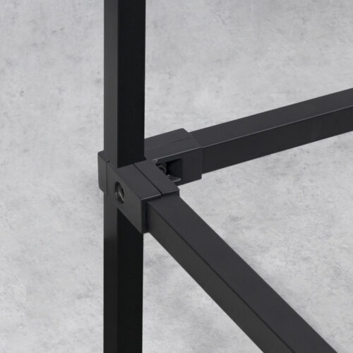 Труба квадр. L-3000 25*25 (1,4кг/1,0мм) QUADRO, черный AKS 112540