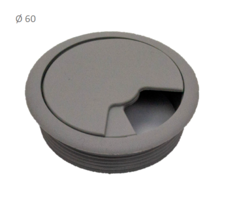 Заглушка для компьютерного стола D60мм № 25 антрацит 08381