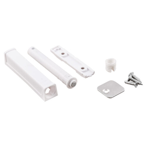 Механизм push-to-open наконечник магнитный накладной/врезной белый AKS усиленный 72255