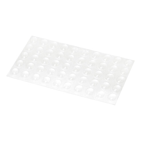 Отбойник силиконовый d8 h=1,5 AKS (лист = 50 шт.) прозрачный 118247