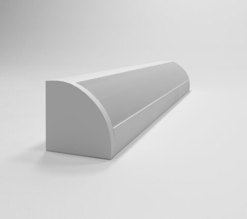 Профиль угловой под светодиодную ленту + рассеиватель + комплект заглушек белый 2805