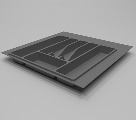 Лоток для столовых приборов в базу 500 мм, Темно-серый Lt.0500.dgr 773524