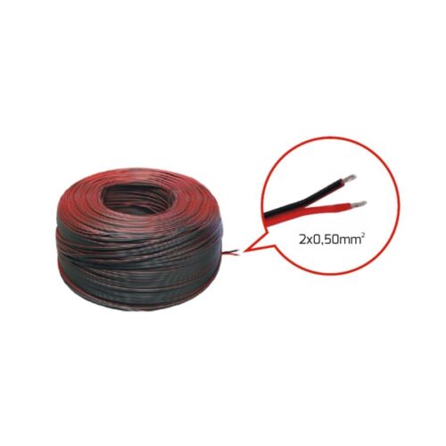Акустический кабель 2х0,5 (провод 2х0,5), Э. 1 метр  26261/118690