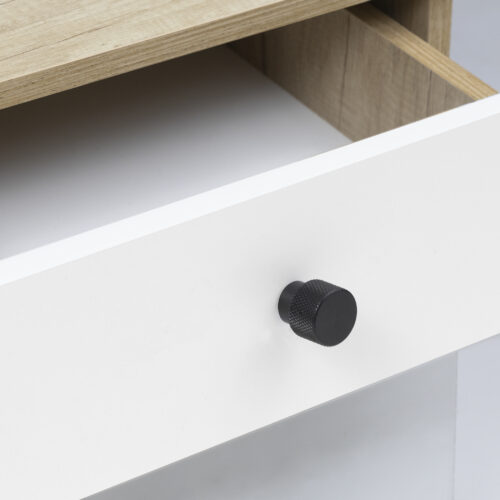 Ручка меб. кнопка мет. FLUID черный матовый, AKS 103274