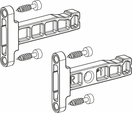 Крепление фасада h=69,5 DTC Dragon Box под саморез 0020054