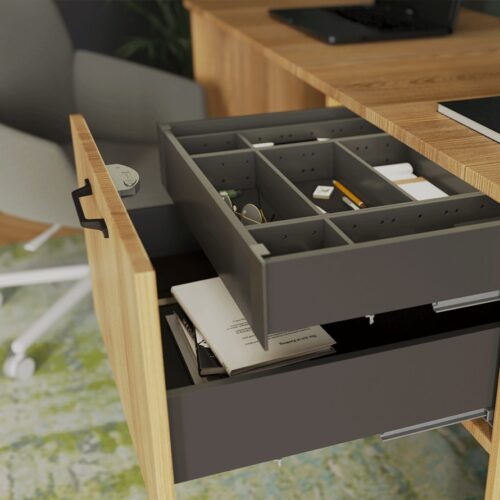 Поводок для внутреннего ящика ультрабокс пластмасса графит TH03.1234.05.007