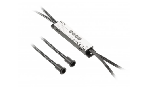 Выключатель бесконтактный MIKRO IR2 12V/36W, 24V/72W, 2 датчика, кабели 2м и 1,2м, черный 26262