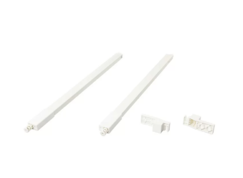 Рейлинги белый Firmax Smartline 500 мм, квадратные верх. для ящика , комплект FRM0350.007/RL