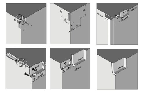 Навес FORZA регулируемый (левый+правый) оцинкованный, без заглушек 18809