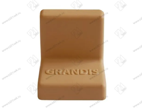 Уголок крепежный 25x25 мм толщ.1,2мм с крышкой, ольха 10-419P 0306287