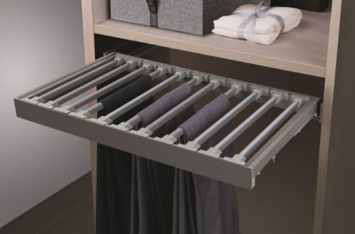 FIRMAX Выдвижная брючница наборного типа в базу 900 мм, 864х420х56 (ШхГхВ), серый FRM5806.864.01