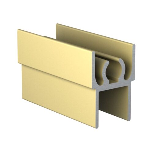 Профиль горизонтальный верх АВД-0607 золото анод 1 метр 1592 (кратно 1,5м)